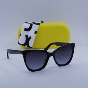 Marc Jacobs MARC 500/S 0807 9O Cat Eye Sunglasses - Black/Dark Grey